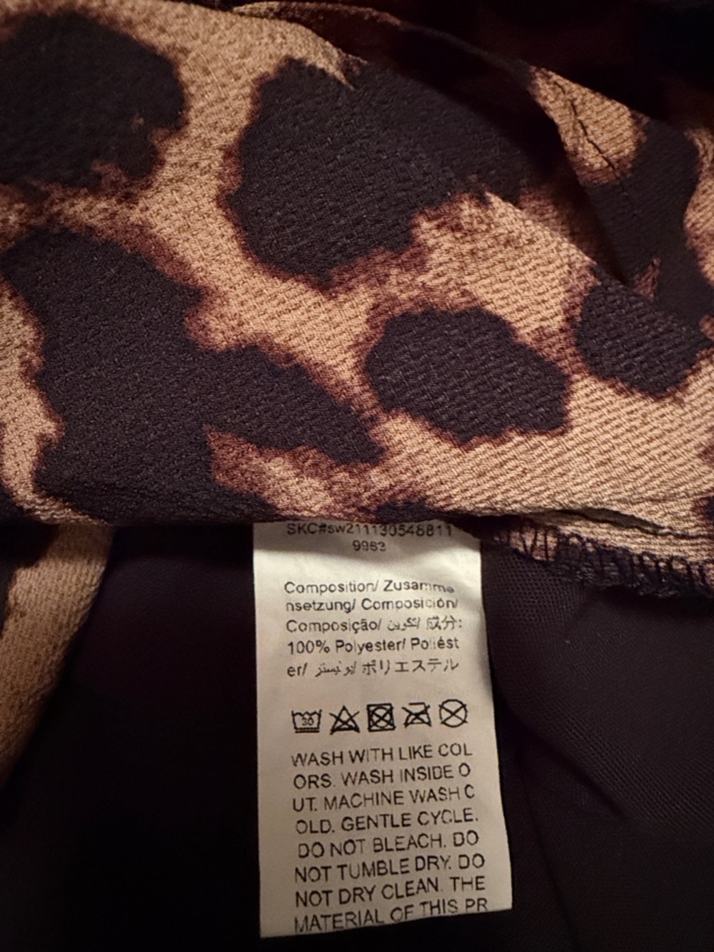 Black Maxi Dress with Leopard Accent - Women - Picture 5 of 6